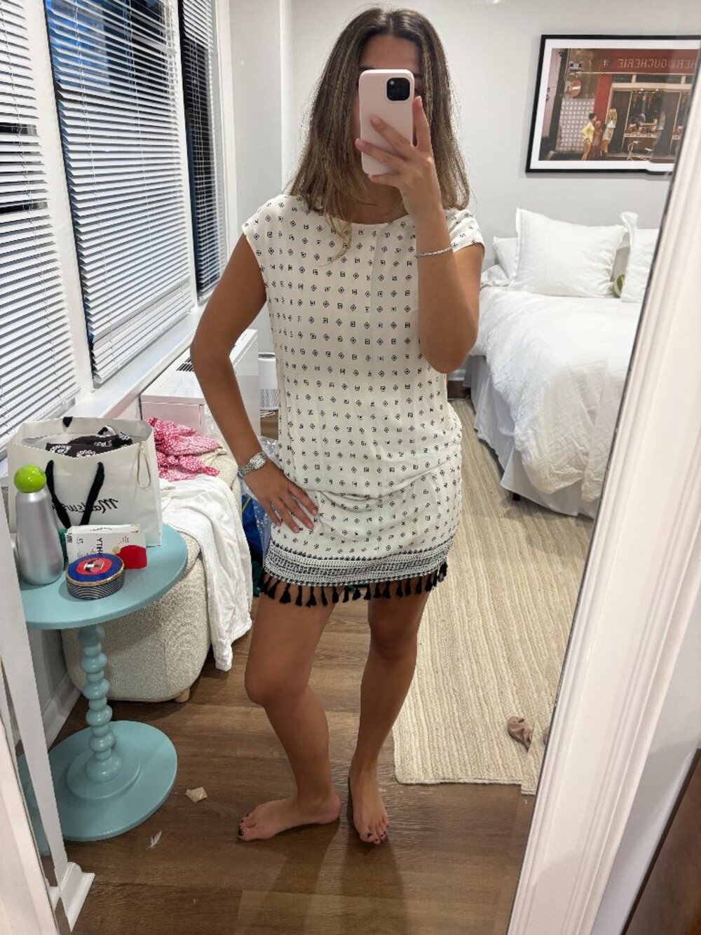 Madewell Printed Mini Shift Dress